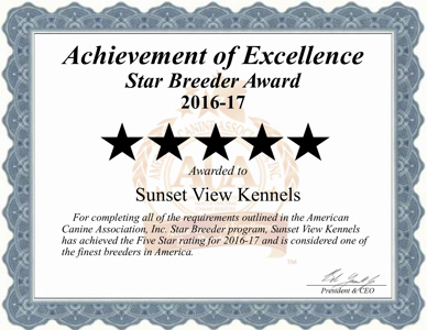 sunset view kennels, fresno, ohio, oh, sunset, view, kennels, star breeder, 5 star, USDA, puppy, puppies, ACA, reviews, customer, certificate, reports, inspection, requirement, comments; 